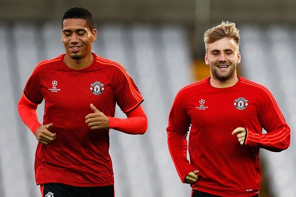 Chris Smalling Luke Shaw Manchester United