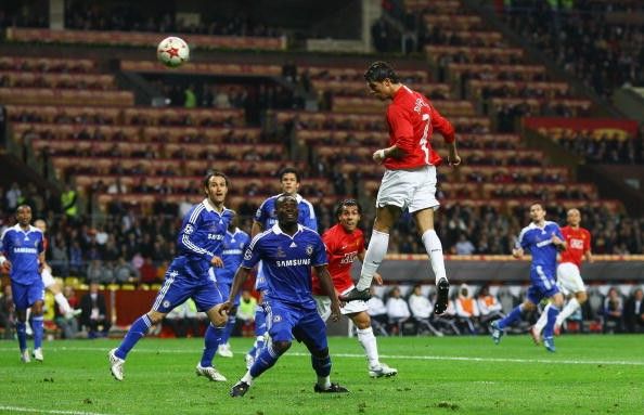 Cristiano Ronaldo Champions League final goal Chelsea