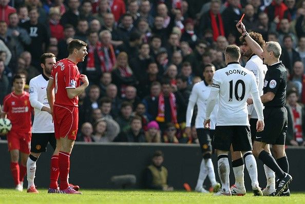 Gerrard Manchester United Liverpool Red Card