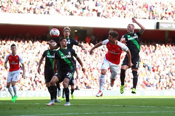 Giroud goal Arsenal Stoke