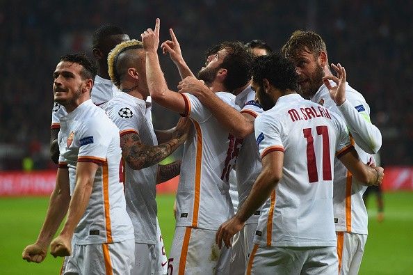 As Roma goal record celebrate