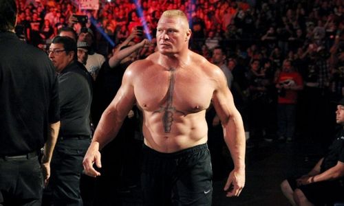 âThe Beastâ Brock Lesnar stands tall