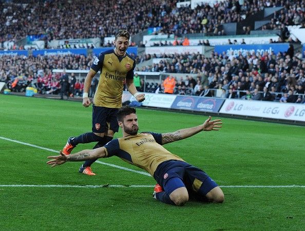 Arsenal 3-0 Swansea Olivier Giroud goal