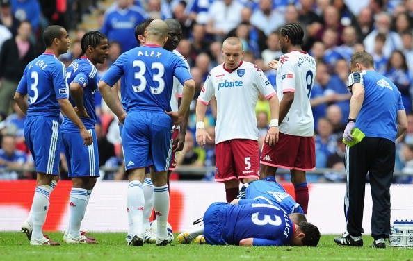 Ballack ankle injury Chelsea