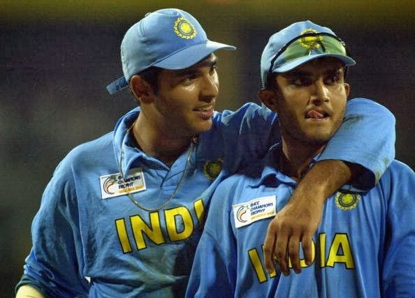 Sourav Ganguly and Yuvraj Singh