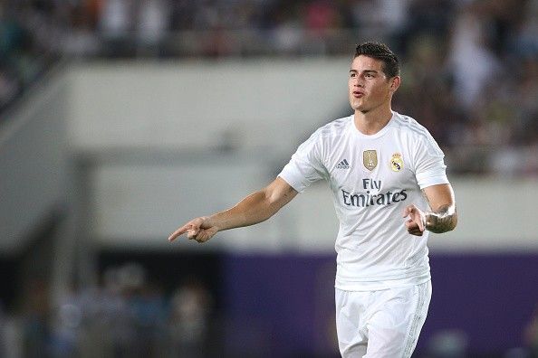 James Rodriguez Real madrid freekick