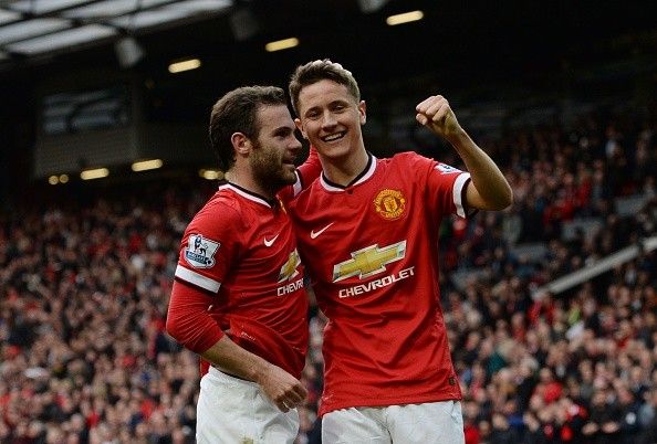 Juan Mata Ander Herrera Manchester United