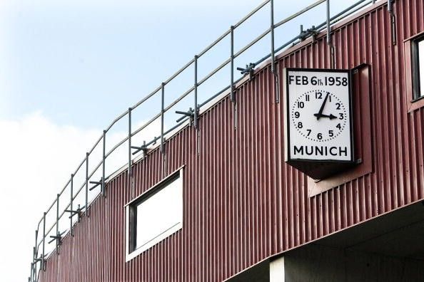 Manchester United Old Trafford clock 1958