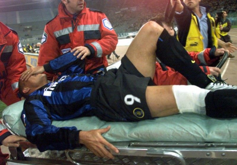 Ronaldo knee injury Inter Milan