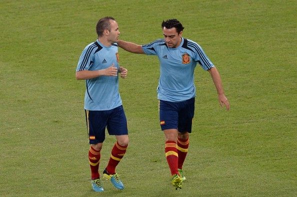 Xavi iniesta Spain Catalonia