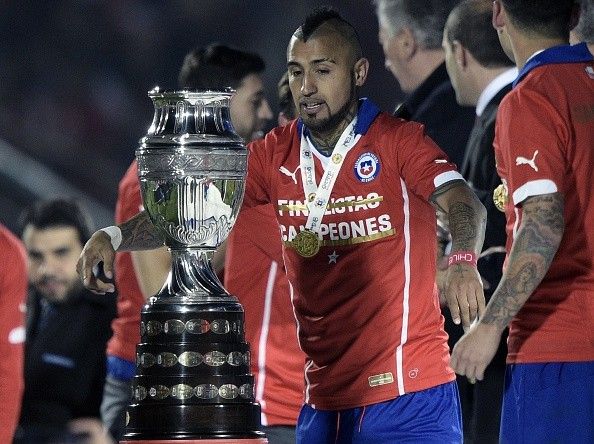 Arturo Vidal Copa America Chile Trophy
