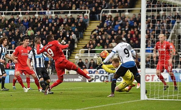 Benteke shoots over