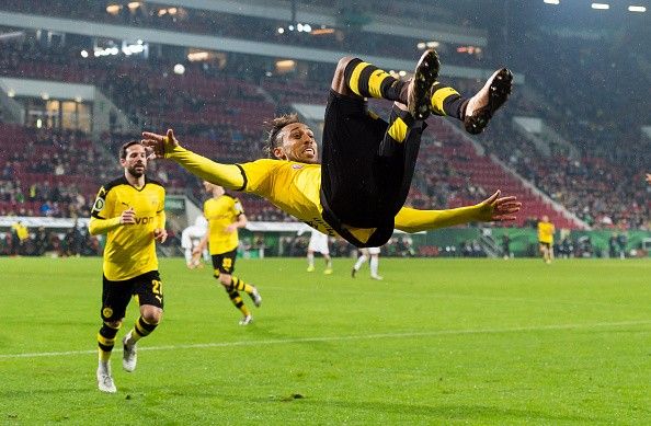 Aubameyang Dortmund Somersault