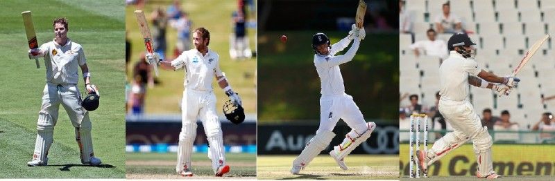 Steven Smith Kane Williamson Joe Root Virat Kohli