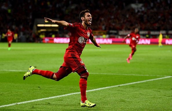 Hakan Calhanoglu UCL Bayer Leverkusen