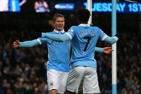 Kevin De Bruyne Raheem Sterling