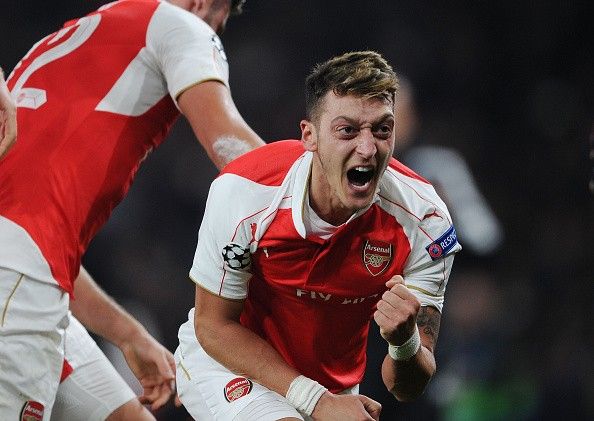 Mesut Ozil goal UCL Arsenal