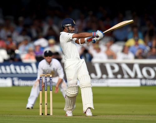 Ajinkya Rahane in action at Lord's