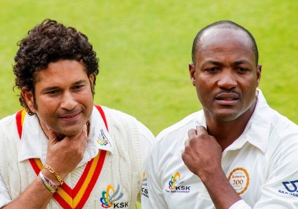 Sachin Tendulkar Brian Lara MCC v RoW