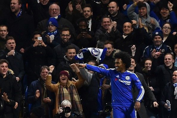 Willian goal Chelsea UCL