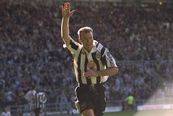 Alan Shearer Newcastle goal celebration