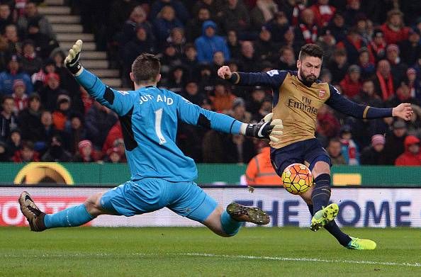 Jack Butland Stoke City Arsenal