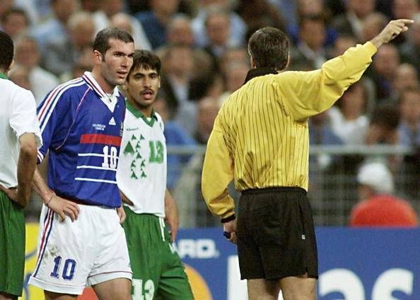 zidane red card