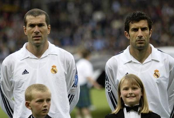 Zinedine Zidane Luis Figo Real Madrid