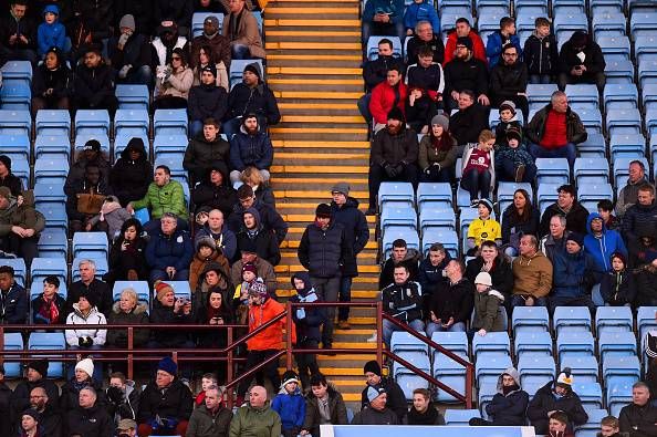 Aston Villa fans exits