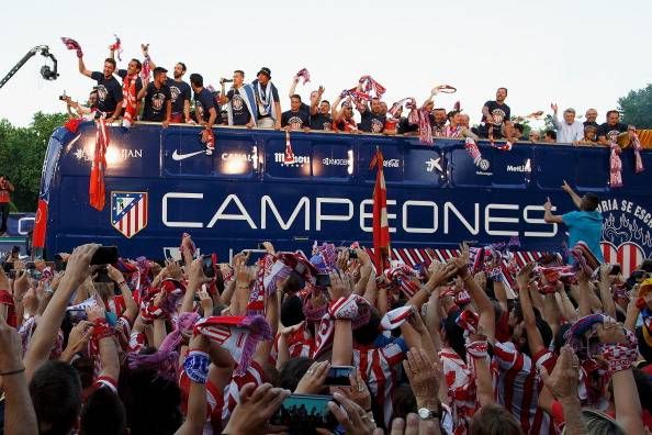 atletico madrid champions celebrations