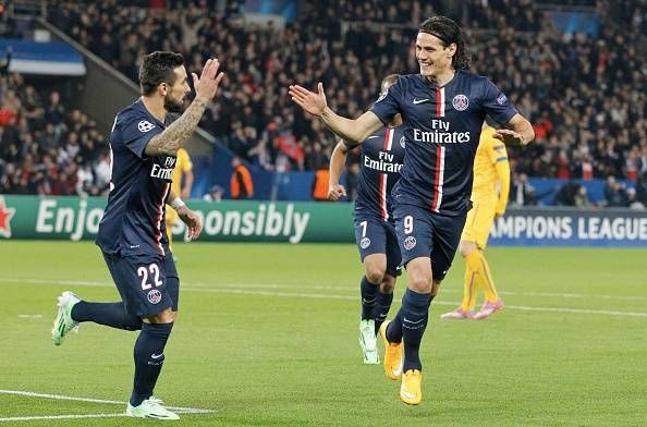 cavani and lavezzi at PSG