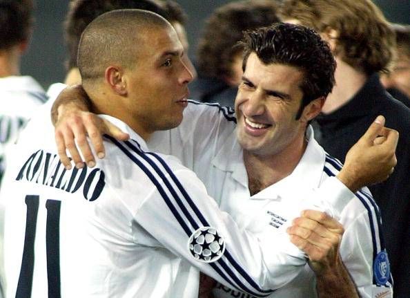 ronaldo and figo real madrid