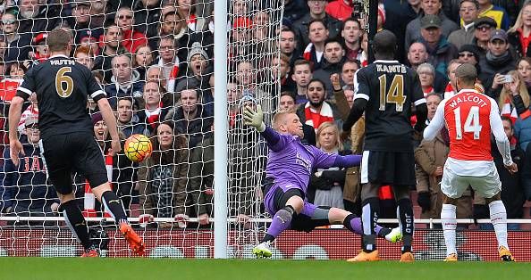 Theo Walcott goal Arsenal Leicester City