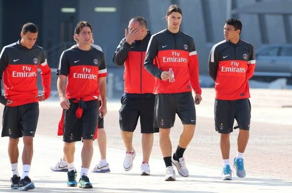 zlatan and maxwell at PSG