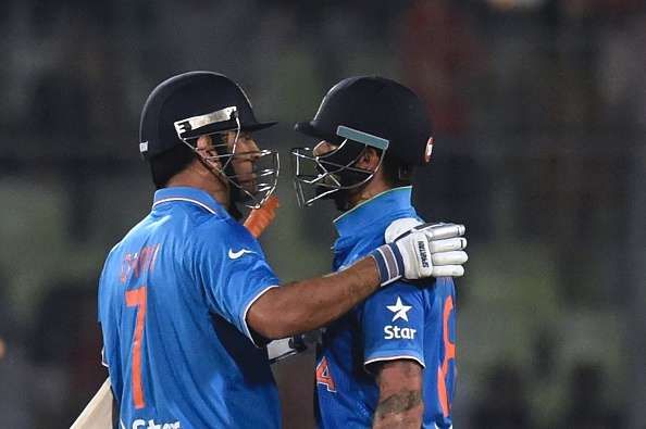 Virat Kohli and MS Dhoni