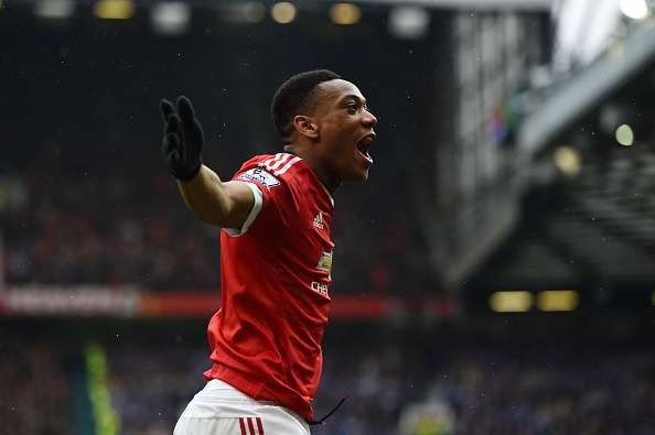 Anthony Martial goal Manchester United Leicester City