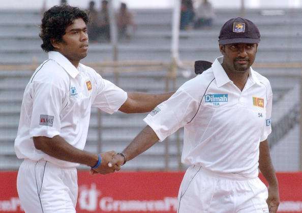 Muttiah Muralitharan and Lasith Malinga