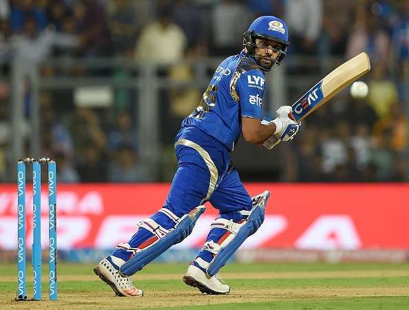 Rohit Sharma in action for MI