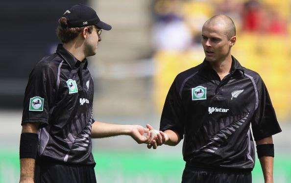 Chris Martin (R) had a pretty successful Test career for New Zealand