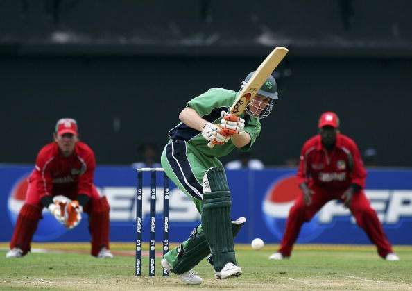 Morgan playing for Ireland in the 2007 World Cup