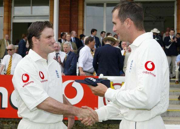Andrew Strauss replaced Michael Vaughan on his Test debut.