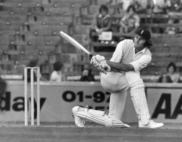 Chris Old in action during a Test match for England 