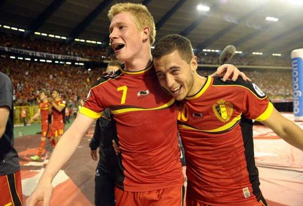 Hazard and De Bruyne Belgium