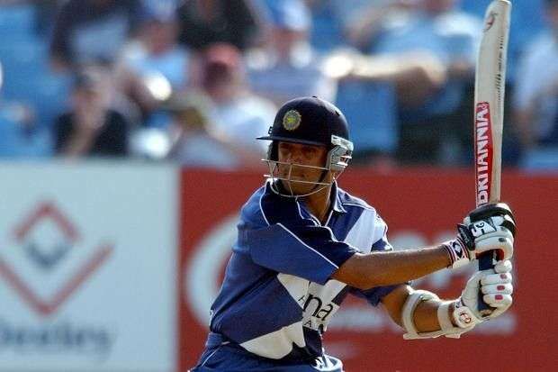 Dravid in action during his stint in Scotland (Image courtesy: Yahoo)