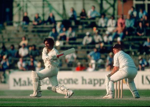 Yashpal Sharma batting against England in the fourth Test at Oval 