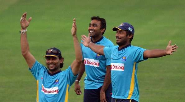 Dilshan, Sangakkara, Jayawardene