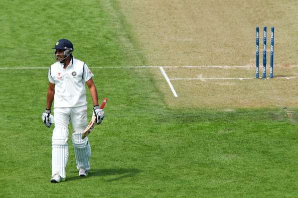 WELLINGTON, NEW ZEALAND - FEBRUARY 15:  Rohit Sharma of India leaves the field after being dismissed during day two of the 2nd Test match between New Zealand and India on February 15, 2014 in Wellington, New Zealand.  (Photo by Hagen Hopkins/Getty Images)