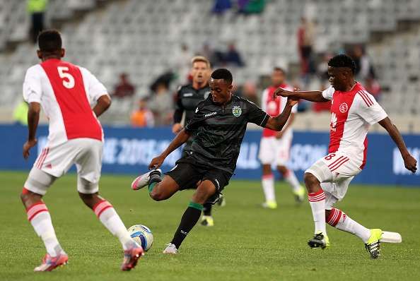 CAPE TOWN, SOUTH AFRICA - JULY 24: Gelson Martins of Sporting Club de Portugal during the 2015 Cape Town Cup match between Ajax Cape Town and Sporting Lisbon at Cape Town Stadium on July 24, 2015 in Cape Town, South Africa. (Photo by Gallo Images)