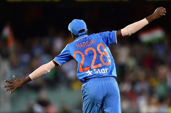 Hardik in his debut series against Australia