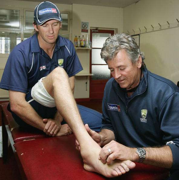 McGrath tore a few ligaments in his right ankle 